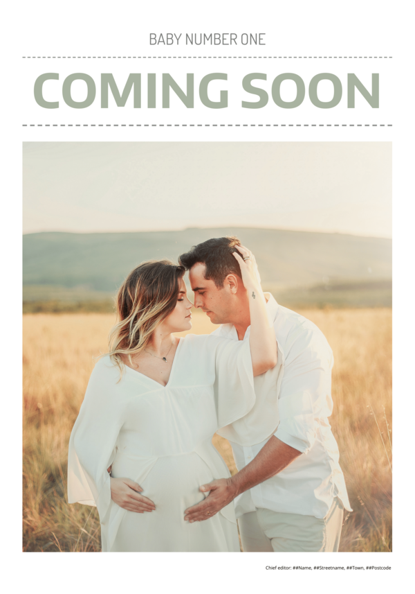 Make a newspaper baby announcement Happiedays